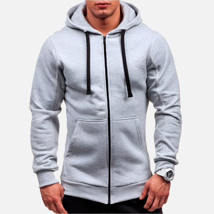 Jaqueta Moletom Masculina com Capuz e Zíper Ralveraz RZ 009