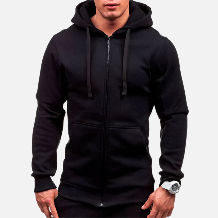 Jaqueta Moletom Masculina com Capuz e Zíper Ralveraz RZ 009